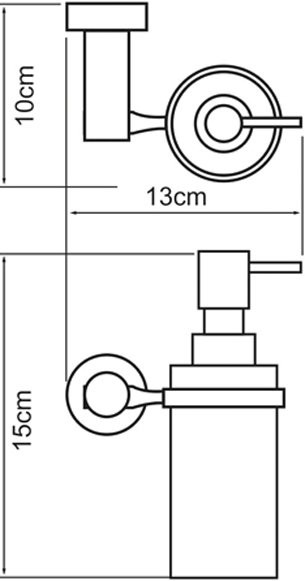 Набор Стакан Wasserkraft Donau K-2428 + Дозатор K-9499