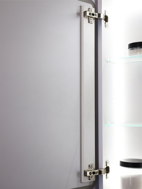 Зеркало-шкаф CONTINENT Led Race 50х70 см, с подсветкой