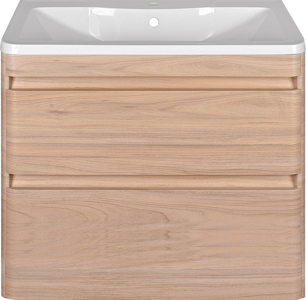 Тумба под раковину Style Line Атлантика 80 Люкс Plus, подвесная, ясень перламутр
