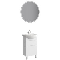 Тумба под раковину без столешницы Aqwella Rodos 50 напольная, белая