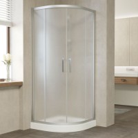 Душевой уголок Vegas Glass ZS 90 07 10 профиль матовый хром, стекло сатин