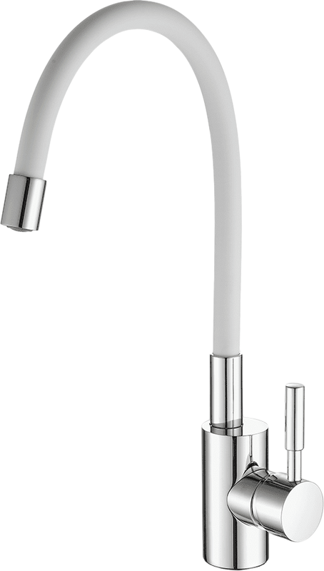 Смеситель для кухни Fashun A4053+B03 хром, белый