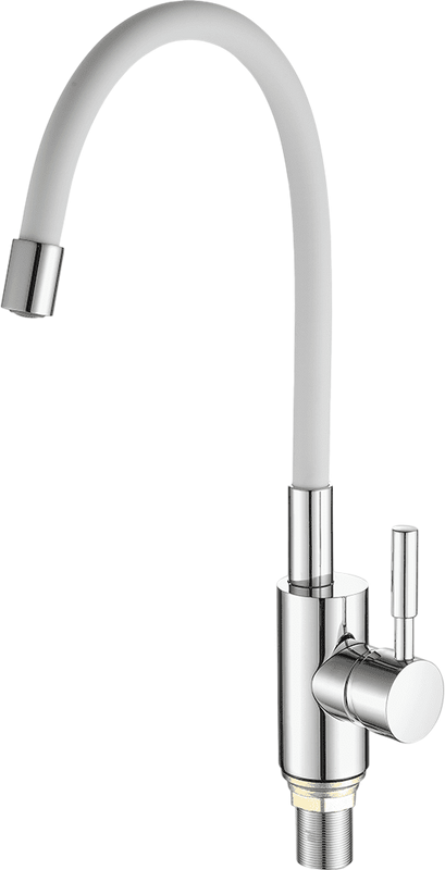 Смеситель для кухни Fashun A4053+B03 хром, белый