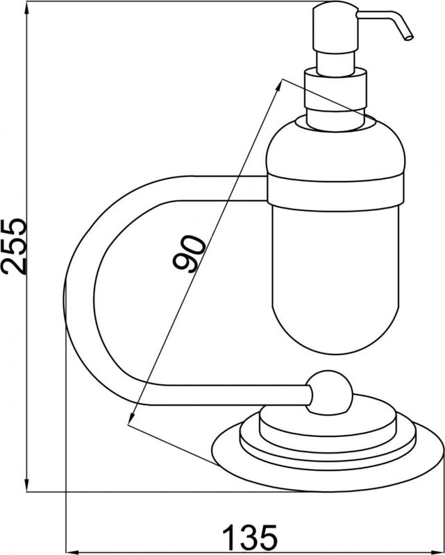 Набор Стакан Boheme Murano 10911-G + Дозатор 10909-G