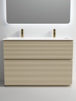 Мебель для ванной комнаты Sancos Folk Floor 120 напольная, капучино, раковина CN7016