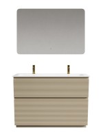 Мебель для ванной комнаты Sancos Folk Floor 120 напольная, капучино, раковина CN7016