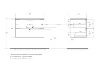 Мебель для ванной комнаты BelBagno Marino-cer-n 80 подвесная, rovere rustico