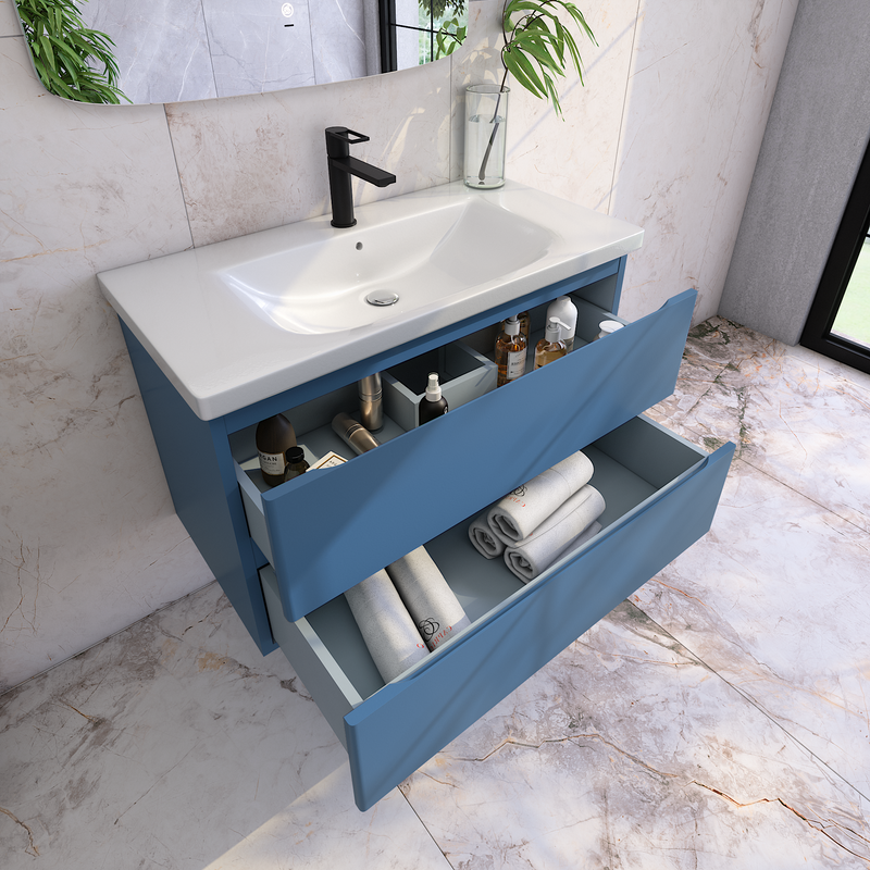 Мебель для ванной комнаты Caprigo Forte 90 подвесная, бриллиантово-синий