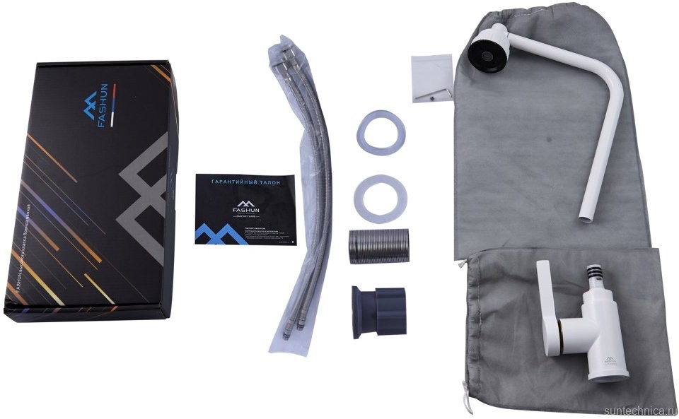 Смеситель для кухни Fashun A54031-8 белый