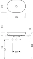 Раковина Serel Saphire SP46 Раковина Serel Saphire SP46