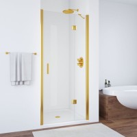 Душевая дверь в нишу Vegas Glass AFP TUR NOVO h1890 100 09 01 R профиль золото, стекло прозрачное