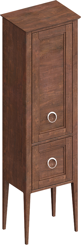 Шкаф пенал для ванной KERAMA MARAZZI Plaza Classic Neo 165 орех