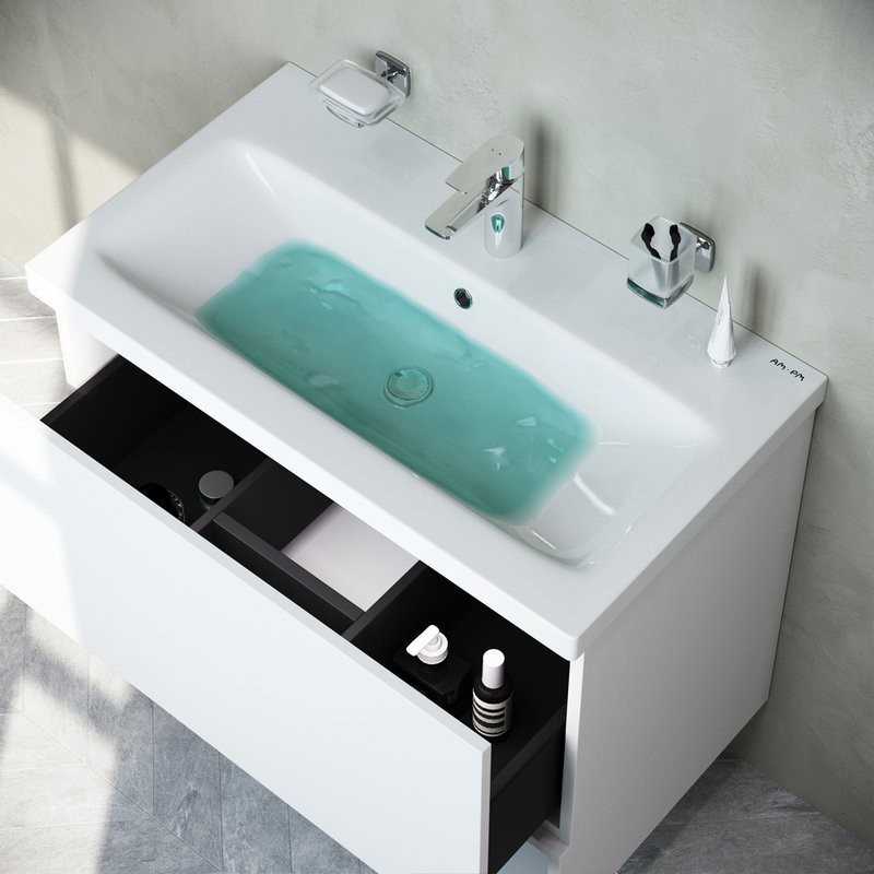 Мебель для ванной комнаты AM.PM Gem 75 белый глянец, с 1 ящиком