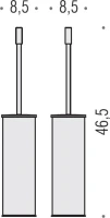 Набор Держатель Colombo Design Plus W4908.CR + Ершик W4961.CR Набор Держатель Colombo Design Plus W4908.CR + Ершик W4961.CR