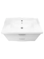Тумба с раковиной Comforty Монако 100 напольная, белый глянец