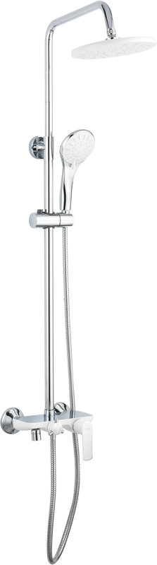 Душевая стойка Frap H31 F2431 хром, белая