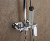 Душевая стойка Frap H31 F2431 хром, белая