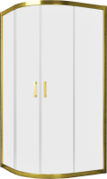 Душевой уголок Vegas Glass ZS Tur Novo h1900 90 09 10 профиль золото, стекло сатин