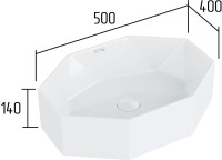 Мебель для ванной комнаты Runo Мальта 70 дуб, серая, раковина Cristallo 50