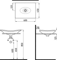 Накладная раковина Bien Lotus LTLU06001FD0W3000