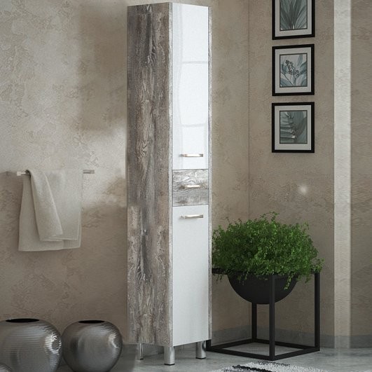 Шкаф-пенал для ванной Corozo Верона 35 антик