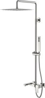 Душевая стойка Boheme Qubic 478-NB brushed nickel