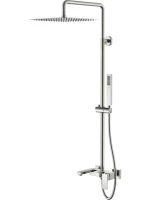 Душевая стойка Boheme Qubic 478-NB brushed nickel