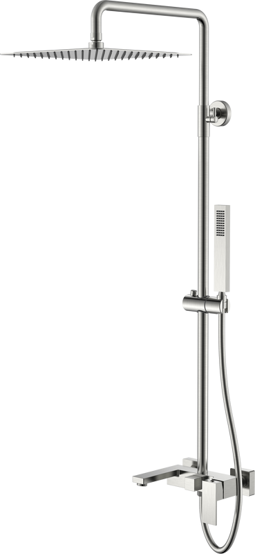 Душевая стойка Boheme Qubic 478-NB brushed nickel