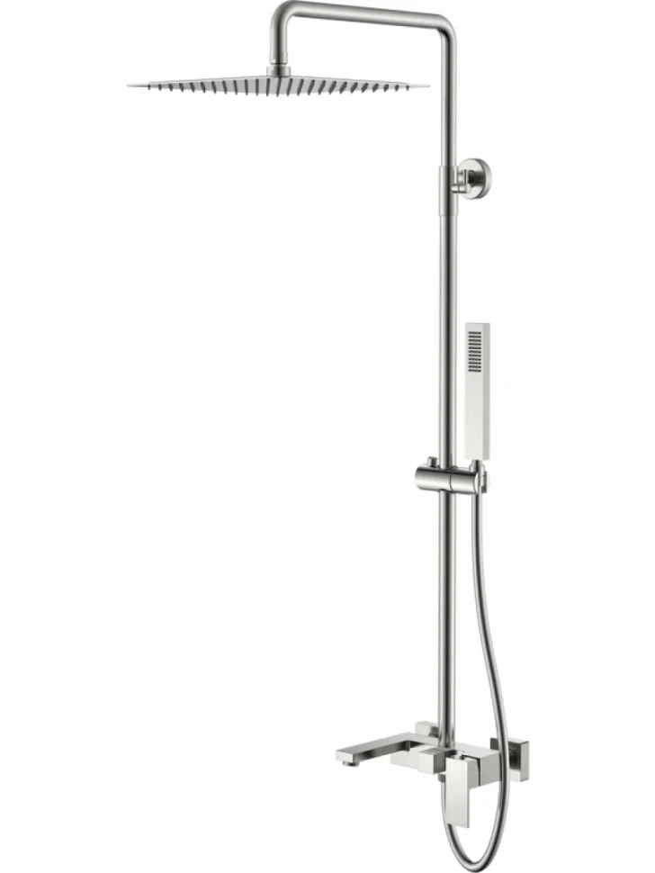 Душевая стойка Boheme Qubic 478-NB brushed nickel