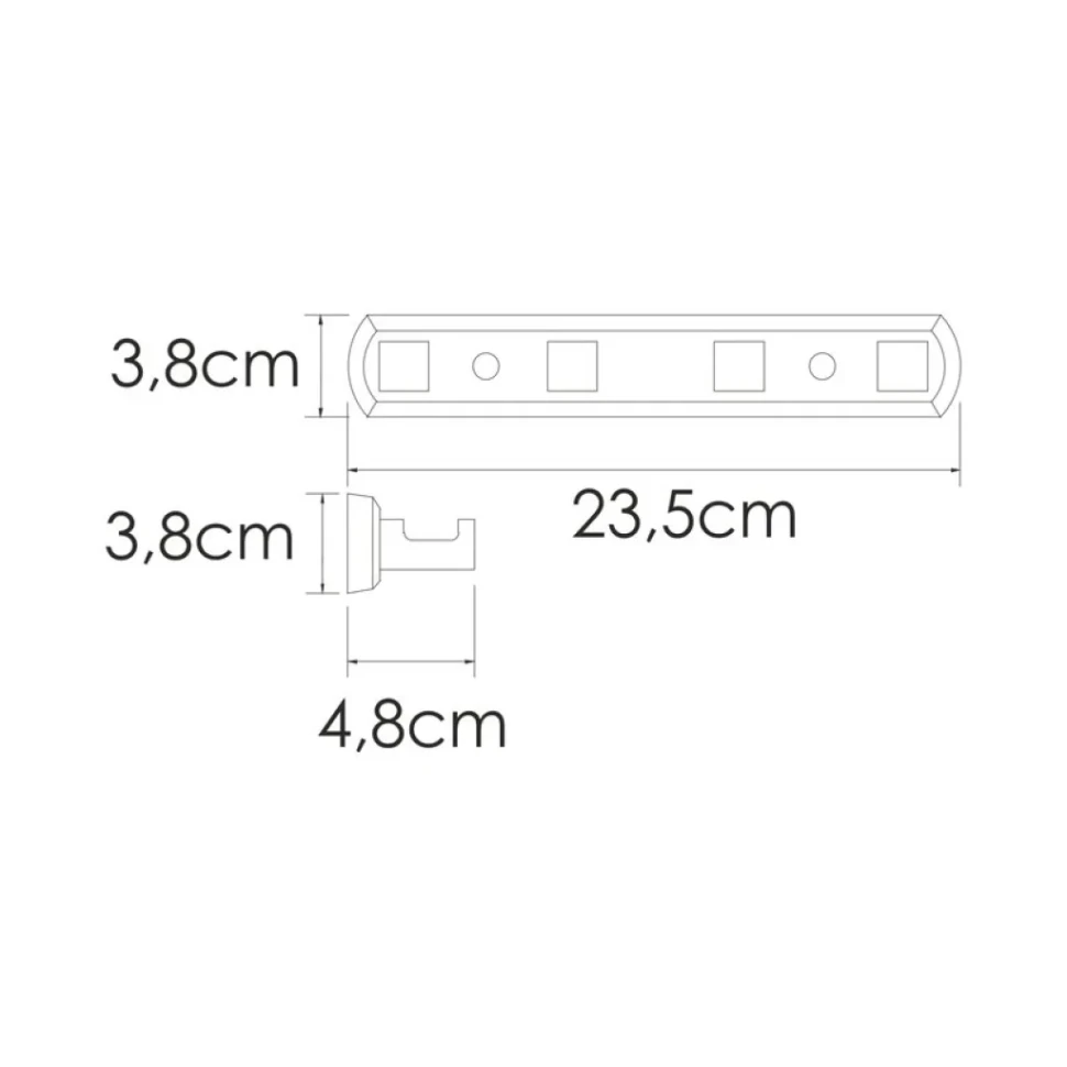 Крючок Wasserkraft Rhin 8774 никель, на шурупах