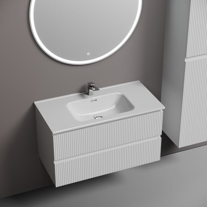 Тумба под раковину Sancos подвесная Snob T 90 Bianco SNT90W