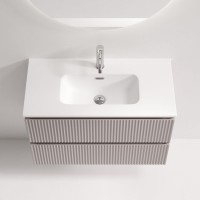 Тумба с раковиной Sancos Snob R 80 Doha Soft, раковина CN7026