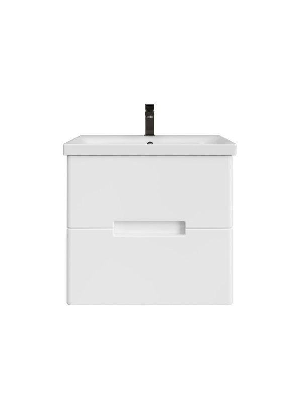 Тумба с раковиной SanStar Ориана 60 подвесная, раковина Cersanit Moduo 60