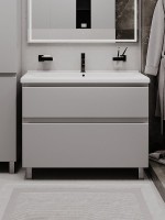 Тумба напольная SanStar Riana 100 Без раковины для ванной комнаты, Грей