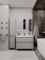 Тумба напольная SanStar Riana 100 Без раковины для ванной комнаты, Грей