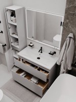 Тумба напольная SanStar Riana 100 Без раковины для ванной комнаты, Грей