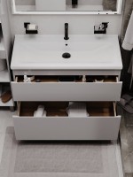 Тумба напольная SanStar Riana 100 Без раковины для ванной комнаты, Грей