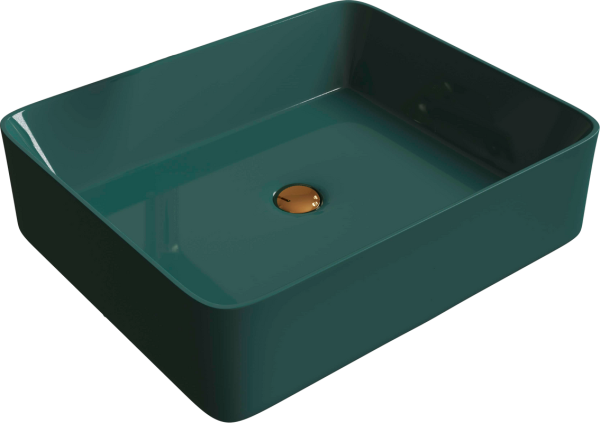 Накладная раковина Grossman GR-3016OLM зеленая матовая