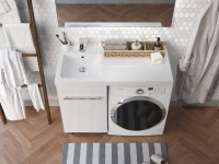 Раковина над стиральной машиной 1MarKa Wash 110