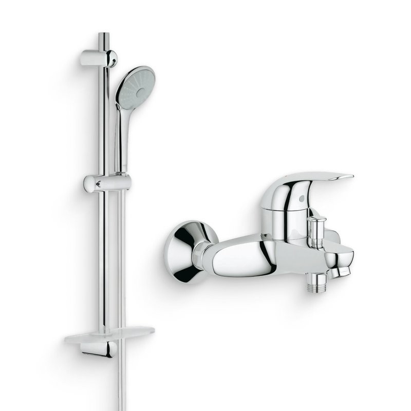 Душевой комплект Смеситель Grohe Euroeco 32743000 + Гарнитур Euphoria 110 Massage 27231001