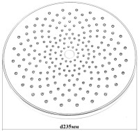 Верхний душ BOND Circle B01-9988 черный матовый