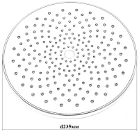 Верхний душ BOND Circle B01-9988 черный матовый