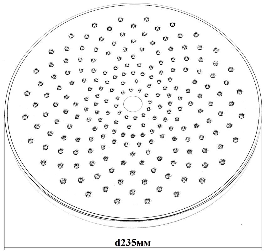 Верхний душ BOND Circle B01-9988 черный матовый