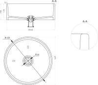 Накладная раковина Salini Armonia 02 130112SM