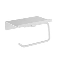 Держатель для туалетной бумаги с полочкой Shevanik SG5705C-1, белый Держатель для туалетной бумаги с полочкой Shevanik SG5705C-1, белый