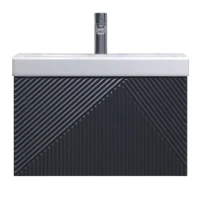 Тумба под раковину без столешницы Velvex Edge 60.1Y подвесная, графит