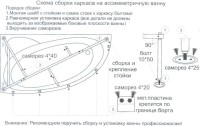 Акриловая ванна Bas Алегра L 150x90 см, угловая, левая, пристенная, белая, асимметричная, с каркасом