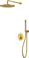 Душевой комплект WHITECROSS Y YSET04GLB С ВНУТРЕННЕЙ ЧАСТЬЮ, брашированное золото