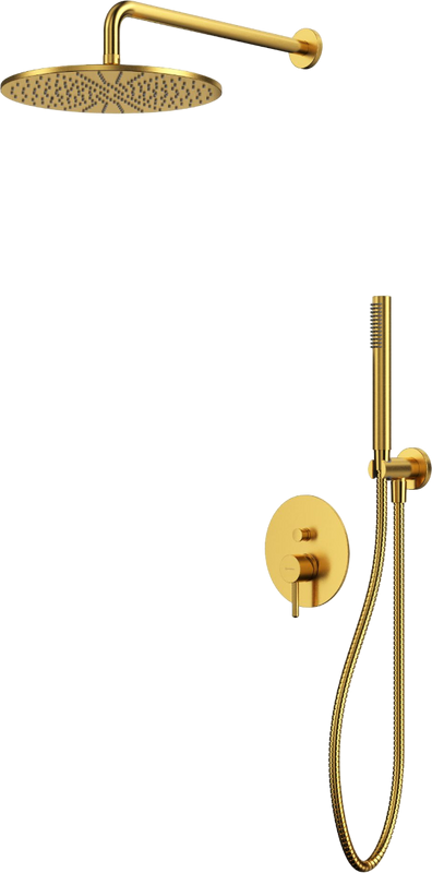 Душевой комплект WHITECROSS Y YSET04GLB С ВНУТРЕННЕЙ ЧАСТЬЮ, брашированное золото