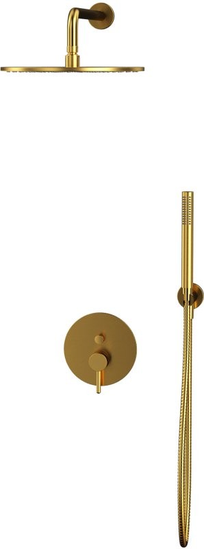 Душевой комплект WHITECROSS Y YSET04GLB С ВНУТРЕННЕЙ ЧАСТЬЮ, брашированное золото